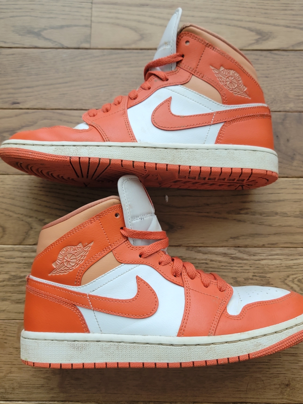 Jordan Women’s High-Top Sneakers Orange White